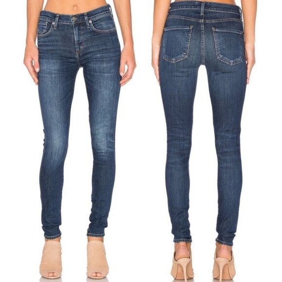 Revolve Agolde Sophie HIgh Rise Skinny Jeans Blue Size 24 Made USA Chamberlain - Picture 2 of 10